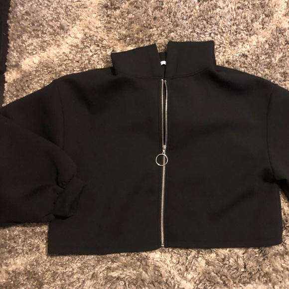 Zara cropped zip up hoodie - Picture 5 of 6